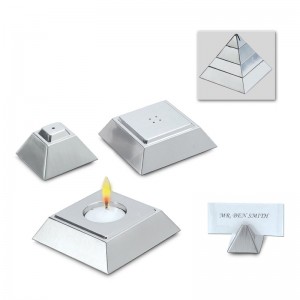 Natico 4 in 1 Pyramid Salt and Pepper Set YGD1144